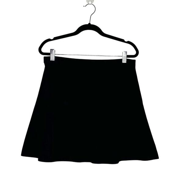 Theory Wool Mini Skirt Women's Black Size Medium - Picture 1 of 4